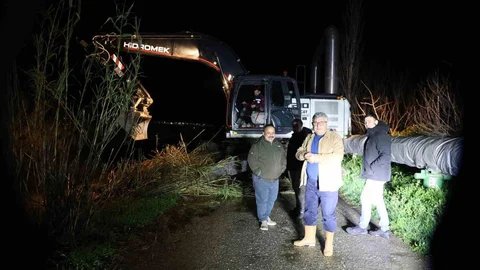 Aydın'da Emirdoğan Çayı Taştı
