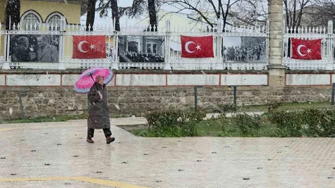 Edirne'de Kar Yağışı Yeniden Başladı