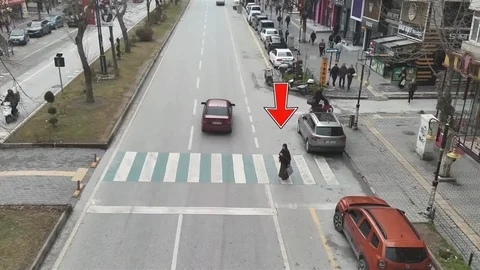 Kütahya'da Dronlu Trafik Denetimi