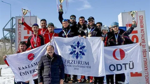Kastamonu Üniversitesi Kış Spor Oyunları'nda İkincilik Kazandı