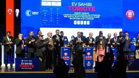 Mersin'de Sosyal Konut Projesi Kura Çekimi