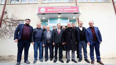 Malatya Darende'de Yenilenen Hamam Açıldı
