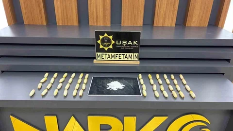 Uşak'ta Metamfetamin Yakalandı