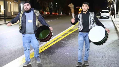 Aksaray'da Ramazan Davulcuları Sahura Başladı