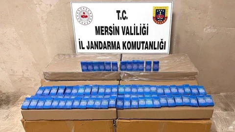 Mersin'de Jandarma'dan Kaçak Makaron Operasyonu