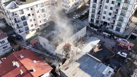 Maltepe'de Yangın Alarmı