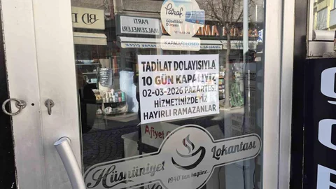 Eskişehir'de Esnaf Tadilata Girdi