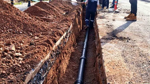 Bodrum Yalıkavak'ta Su Hattı Yenileme Çalışmaları