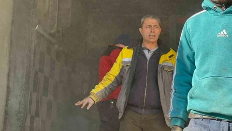 Bolu'daki Oto Kuaför Dükkanında Yangın