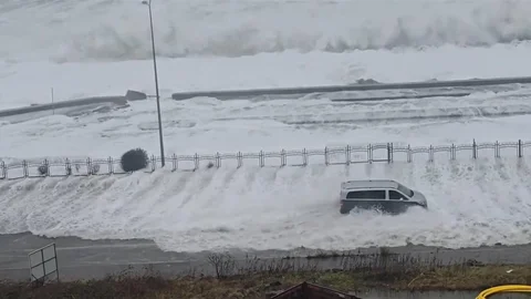 Rize'de Fırtına Etkili Oldu