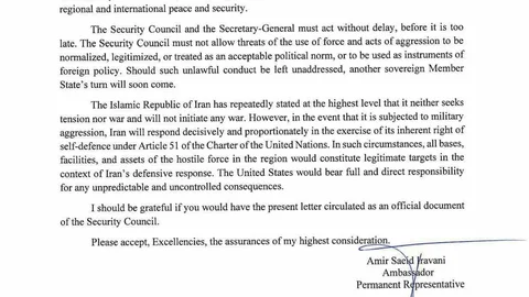 İran'dan BM'ye Saldırı Uyarısı