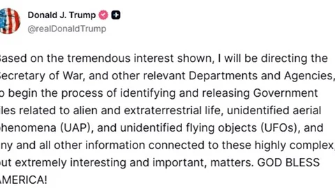Trump'tan UFO Açıklaması