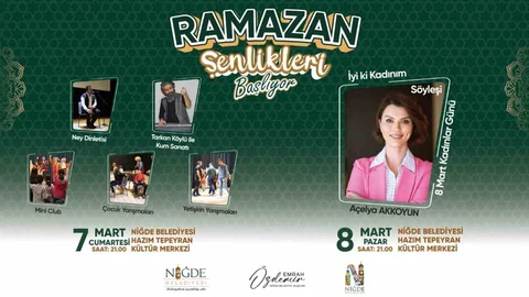 Niğde'de Ramazan Etkinlikleri Başlıyor