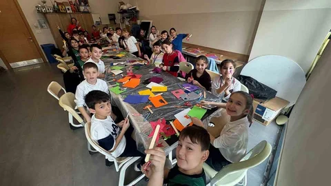 Minik Öğrencilerden Atölye Deneyimi