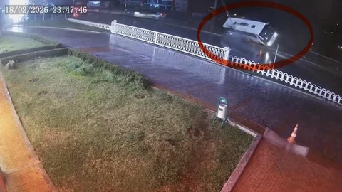 Samsun'da Otobüs Kazası Görüntüleri Yayınlandı