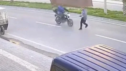 Adana'da Motosiklet Kazası