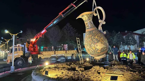 Erzincan'da Bakır Sürahi Geçici Olarak Kaldırıldı