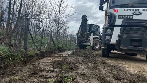 Düzce'de Yağmur Suyu Çalışması