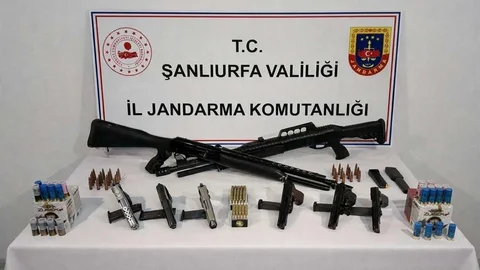 Şanlıurfa'da Silah Kaçakçılığı Operasyonu