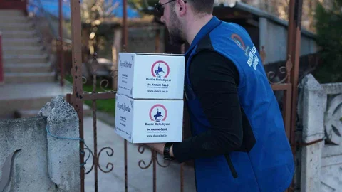 Düzce'de İhtiyaç Sahiplerine Yardım