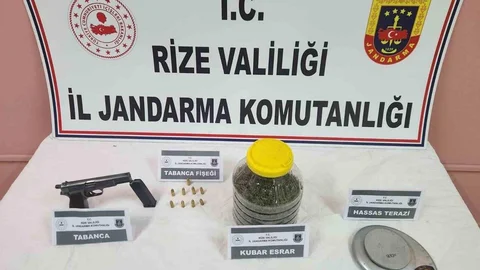 Rize'de Uyuşturucu Operasyonu Yapıldı