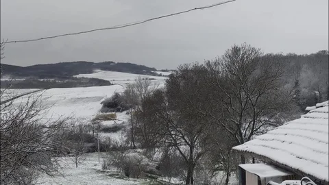 Tekirdağ'da Kar Yağışı Etkili Oldu