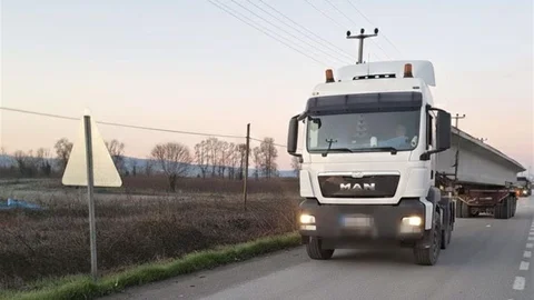 Samsun'da Tırlara Ceza Kesildi