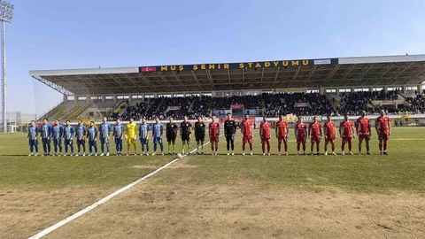 Muş'ta 1-1 Beraberlik Maçı