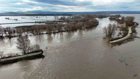Edirne'de Tarım Arazileri Sular Altında Kaldı