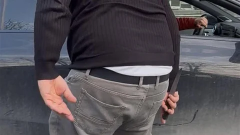 Otomobil Sürücüsüne Bıçakla Tehdit