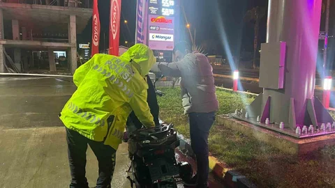 Antalya'da Motosiklet Kazası