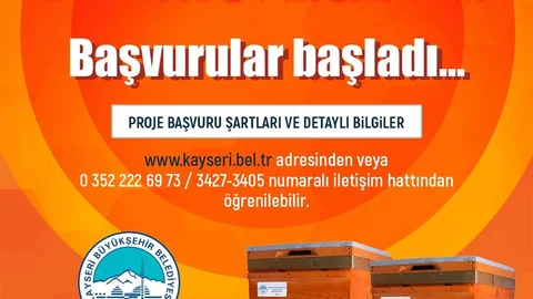 Kayseri'de Arıcılık Projesi Başladı