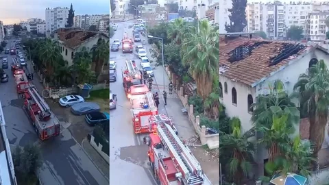 Akdeniz’de Çatı Katı Alevlere Teslim Oldu!