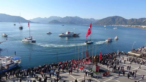 Atatürk'ün Marmaris'e Gelişi Anıldı