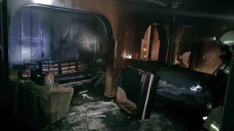 Diyarbakır'da Elektrikli Sobadan Yangın