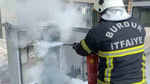 Burdur'da Trafoda Yangın Çıktı