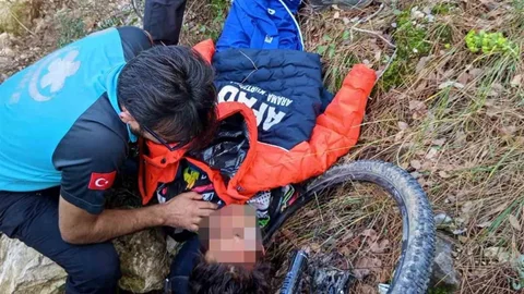 Antalya'da Bisiklet Kazası