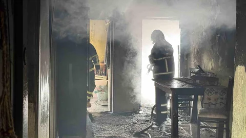 Karabük'te Tek Katlı Ev Yangını