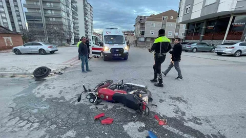 Karaman'da Otomobil ile Motosiklet Kazası