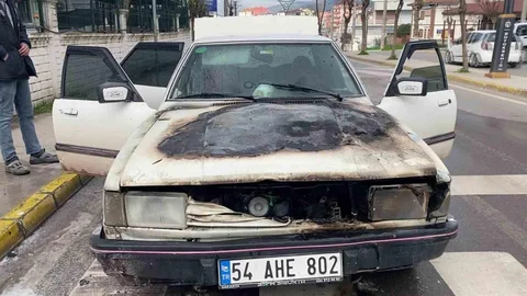 Seyir Halindeki Araçta Yangın Çıktı