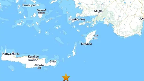 Akdeniz'de 3.7 Büyüklüğünde Deprem Meydana Geldi
