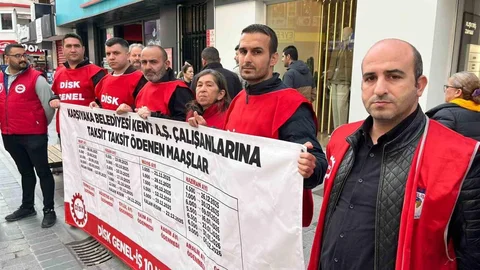Karşıyaka'da İşçi Eylemi Gerçekleşti