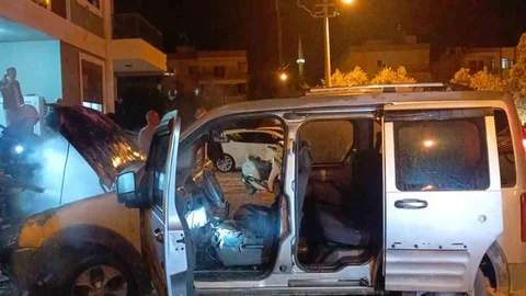 Gazipaşa'da Araç Yangını Çıktı