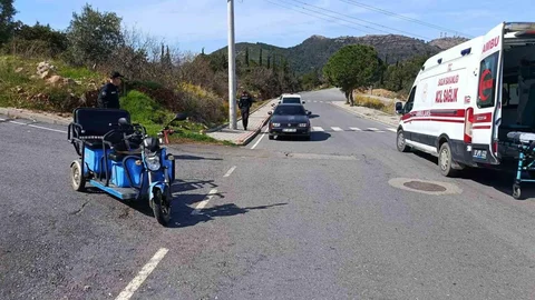 Gazipaşa'da Elektrikli Bisiklet Kazası