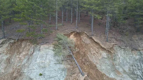 Afyonkarahisar'da Heyelan Felaketi Görüntülendi