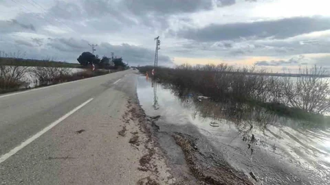 Edirne'de Meriç Nehri Taştı