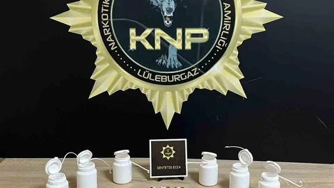 Lüleburgaz’da Sentetik Ecza Operasyonu