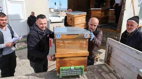 Kırsal Üretime Kovan Desteği Sağlandı