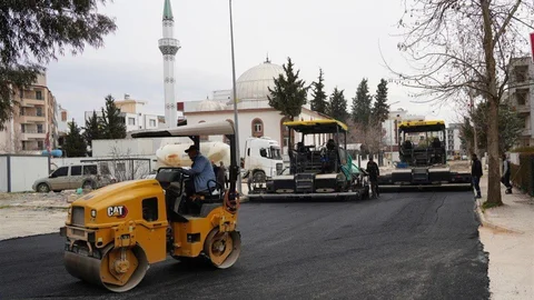Adıyaman'da Asfalt Serimi Başladı