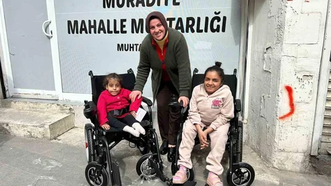 Diyarbakır'da Engelli Kızlara Sandalye Desteği